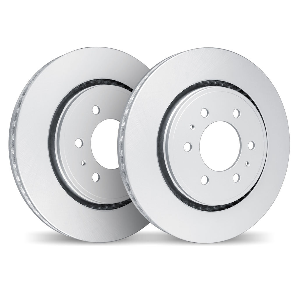 Dynamic Friction 4002-67036 - Geospec Coated Smooth Brake Rotor 2 Wheel Set