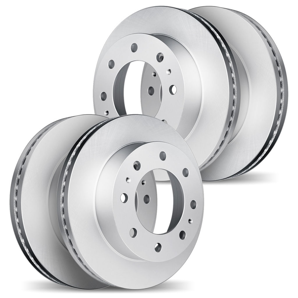 Dynamic Friction 4004-48050 - Geospec Coated Smooth Brake Rotor 4 Wheel Set