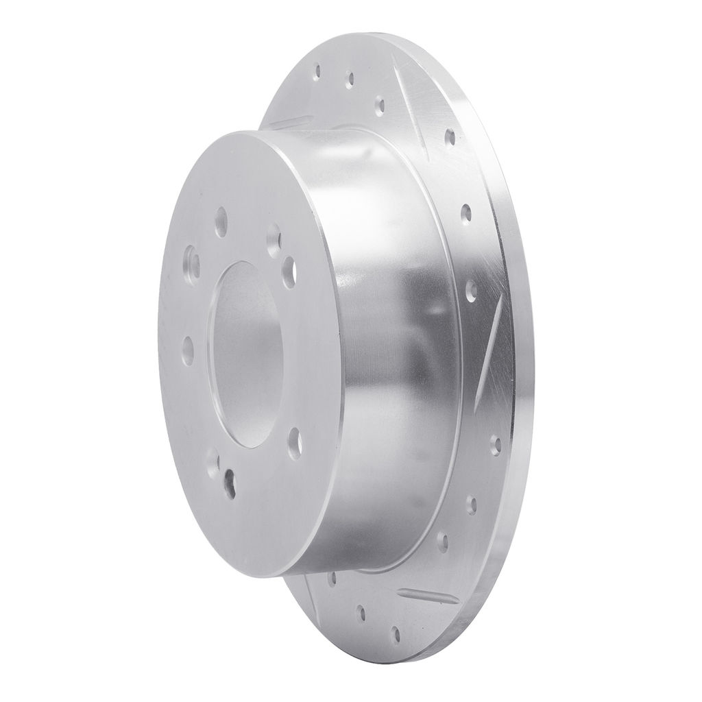 Dynamic Friction 631-03024R - Drilled and Slotted Silver Zinc Brake Rotor