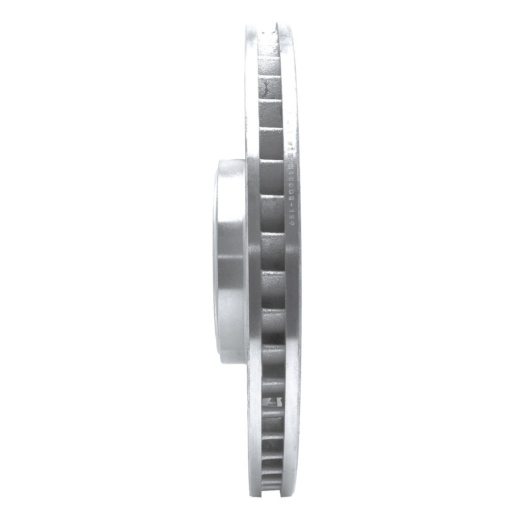 Dynamic Friction 631-20021D - Drilled and Slotted Silver Zinc Brake Rotor