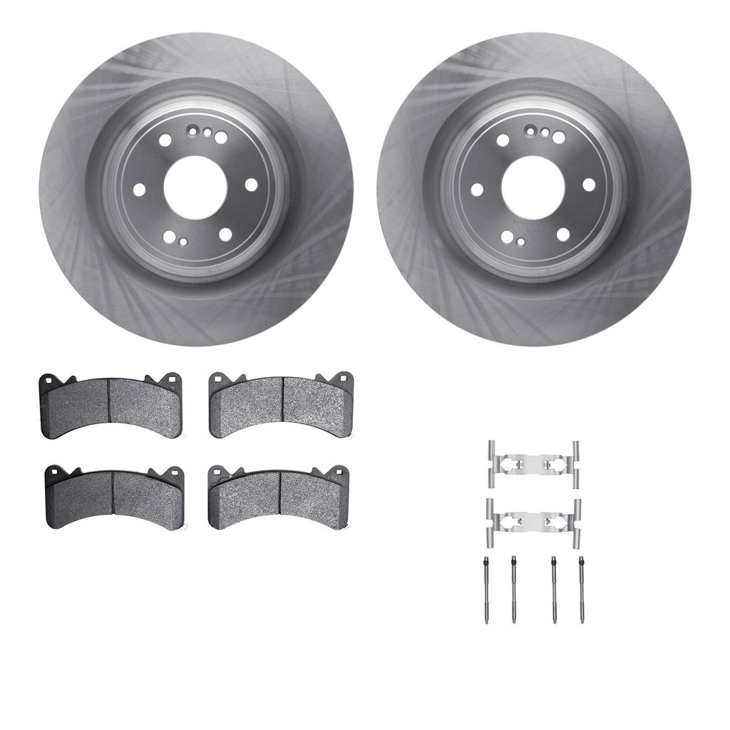 Dynamic Friction 6312-47077 - Brake Kit - Quickstop Rotors and 3000 Ceramic Brake Pads with Hardware