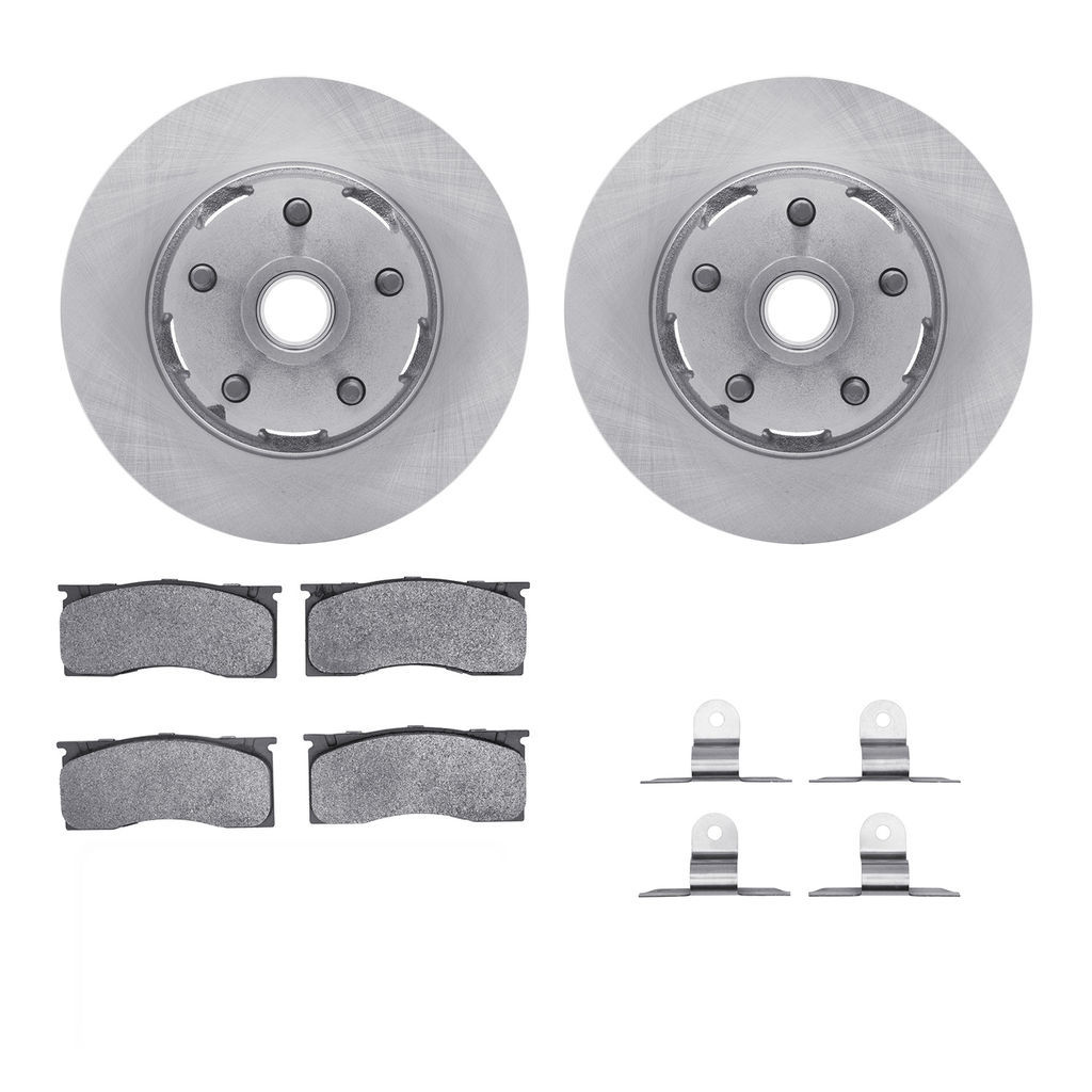 Dynamic Friction 6312-54003 - Brake Kit - Quickstop Rotors and 3000 Ceramic Brake Pads with Hardware