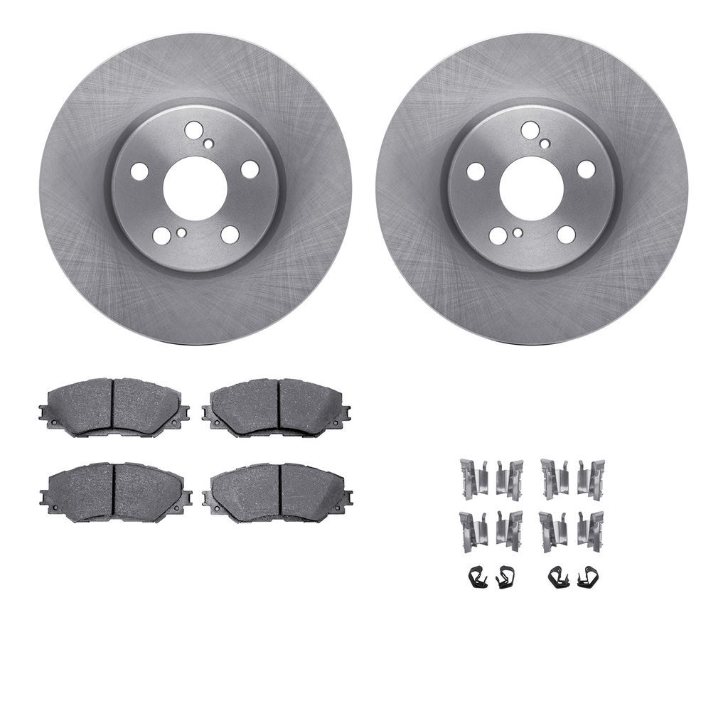 Dynamic Friction 6312-76157 - Brake Kit - Quickstop Rotors and 3000 Ceramic Brake Pads with Hardware