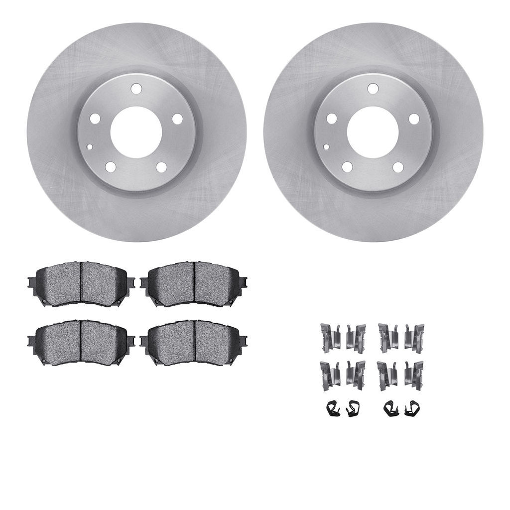 Dynamic Friction 6312-80079 - Brake Kit - Quickstop Rotors and 3000 Ceramic Brake Pads with Hardware