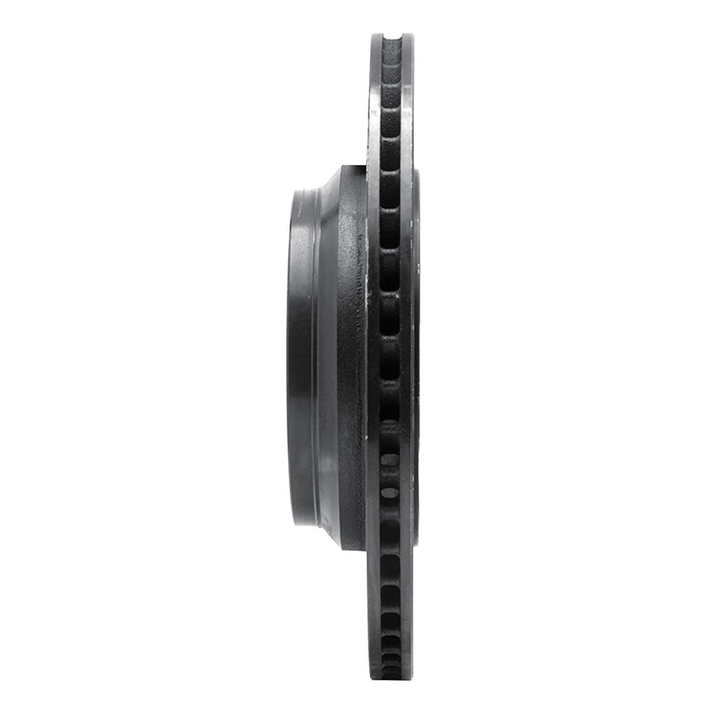 Dynamic Friction 633-75021D - Drilled and Slotted Black Zinc Brake Rotor