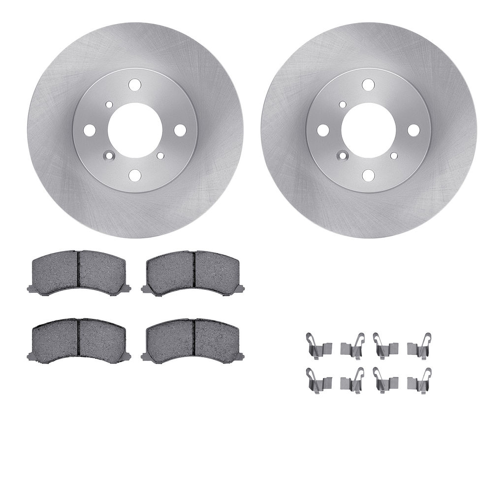 Dynamic Friction 6512-01030 - Brake Kit - Quickstop Rotors and 5000 Brake Pads With Hardware