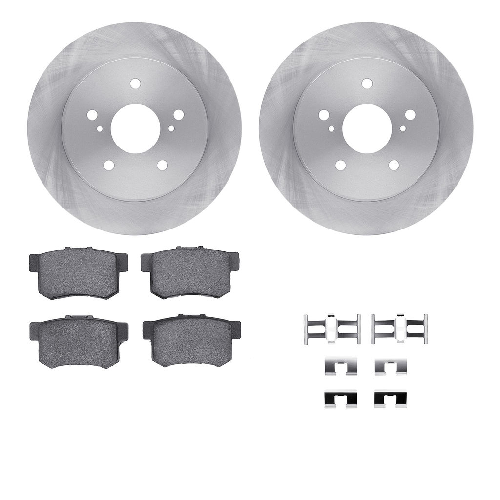 Dynamic Friction 6512-01038 - Brake Kit - Quickstop Rotors and 5000 Brake Pads With Hardware