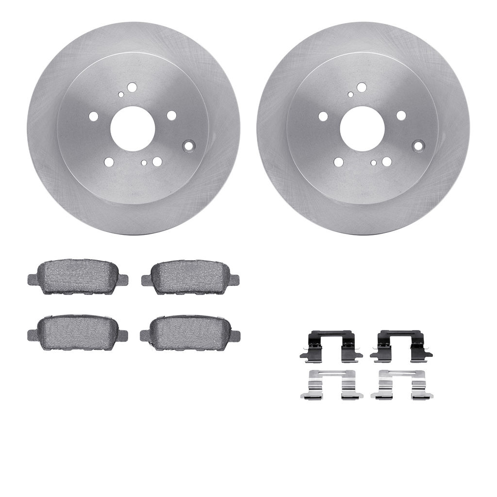 Dynamic Friction 6512-01074 - Brake Kit - Quickstop Rotors and 5000 Brake Pads With Hardware