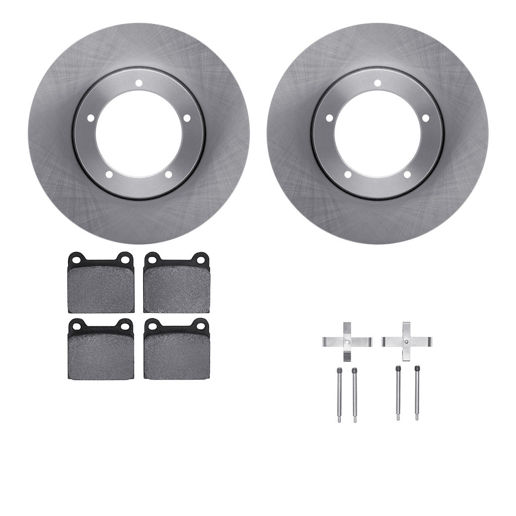 Dynamic Friction 6512-02010 - Brake Kit - Quickstop Rotors and 5000 Brake Pads With Hardware
