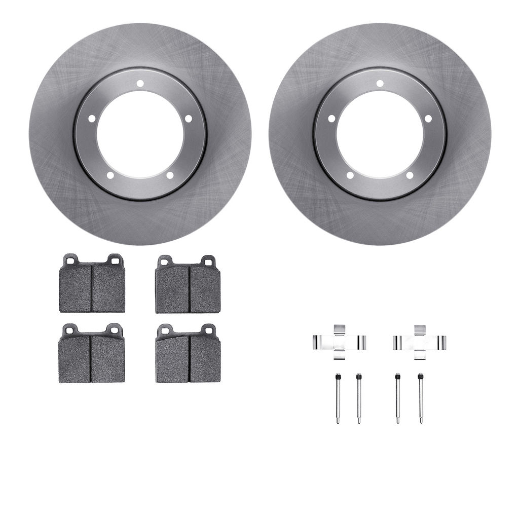 Dynamic Friction 6512-02029 - Brake Kit - Quickstop Rotors and 5000 Brake Pads With Hardware