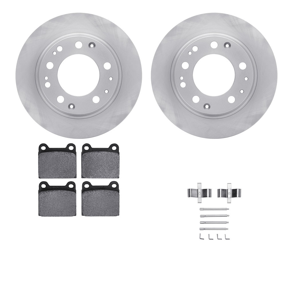 Dynamic Friction 6512-02042 - Brake Kit - Quickstop Rotors and 5000 Brake Pads With Hardware