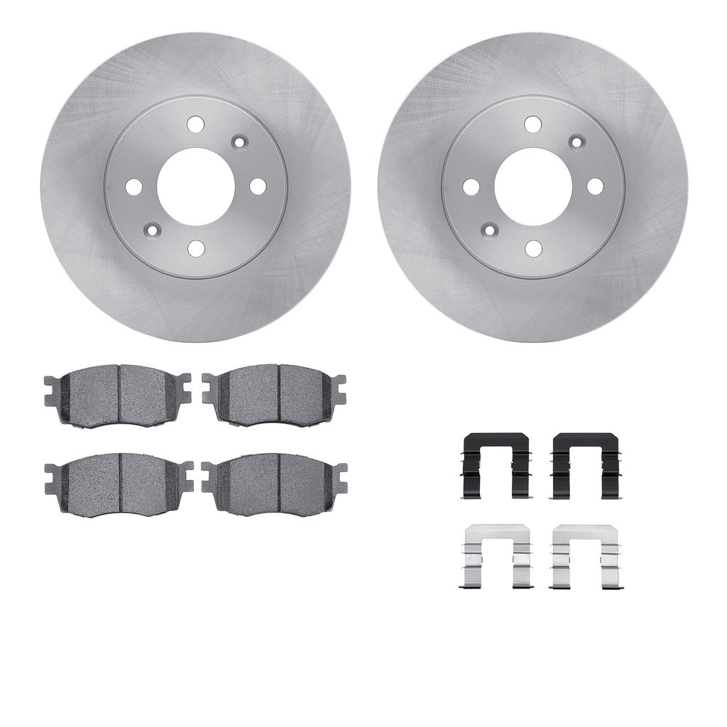 Dynamic Friction 6512-03099 - Brake Kit - Quickstop Rotors and 5000 Brake Pads With Hardware