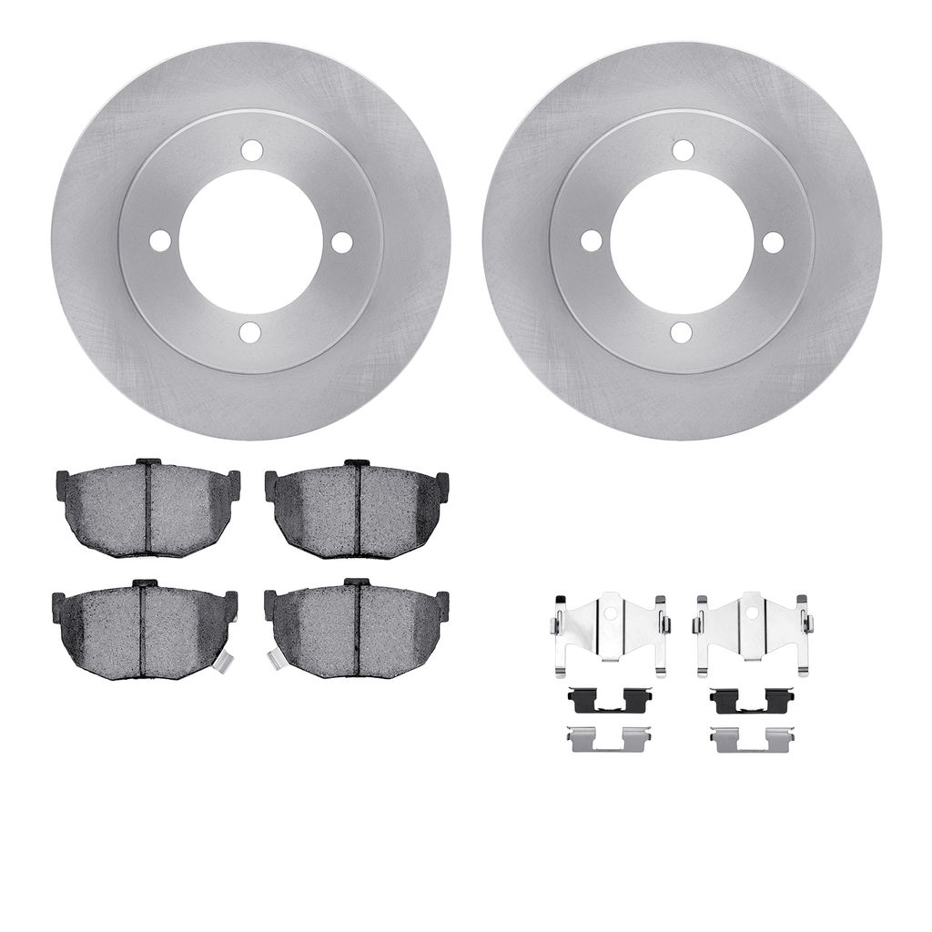 Dynamic Friction 6512-03150 - Brake Kit - Quickstop Rotors and 5000 Brake Pads With Hardware