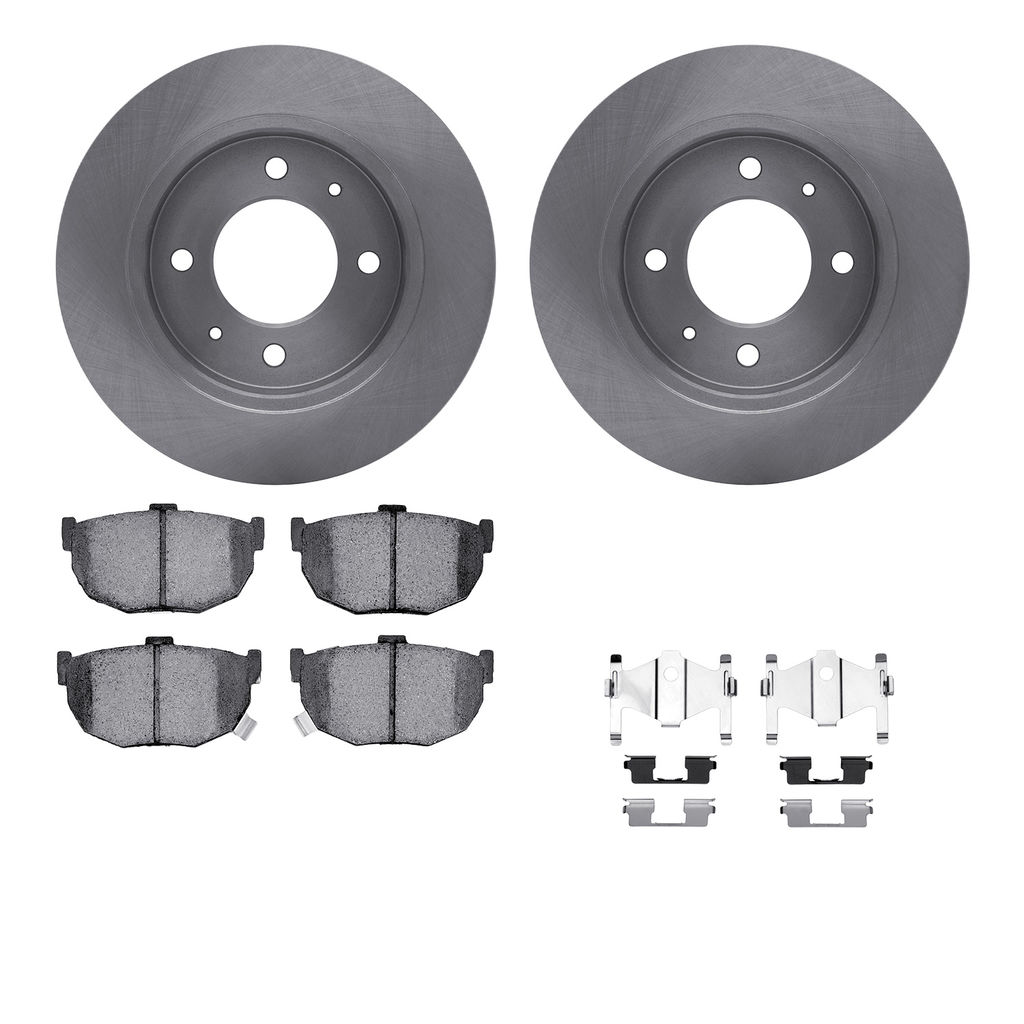 Dynamic Friction 6512-03159 - Brake Kit - Quickstop Rotors and 5000 Brake Pads With Hardware