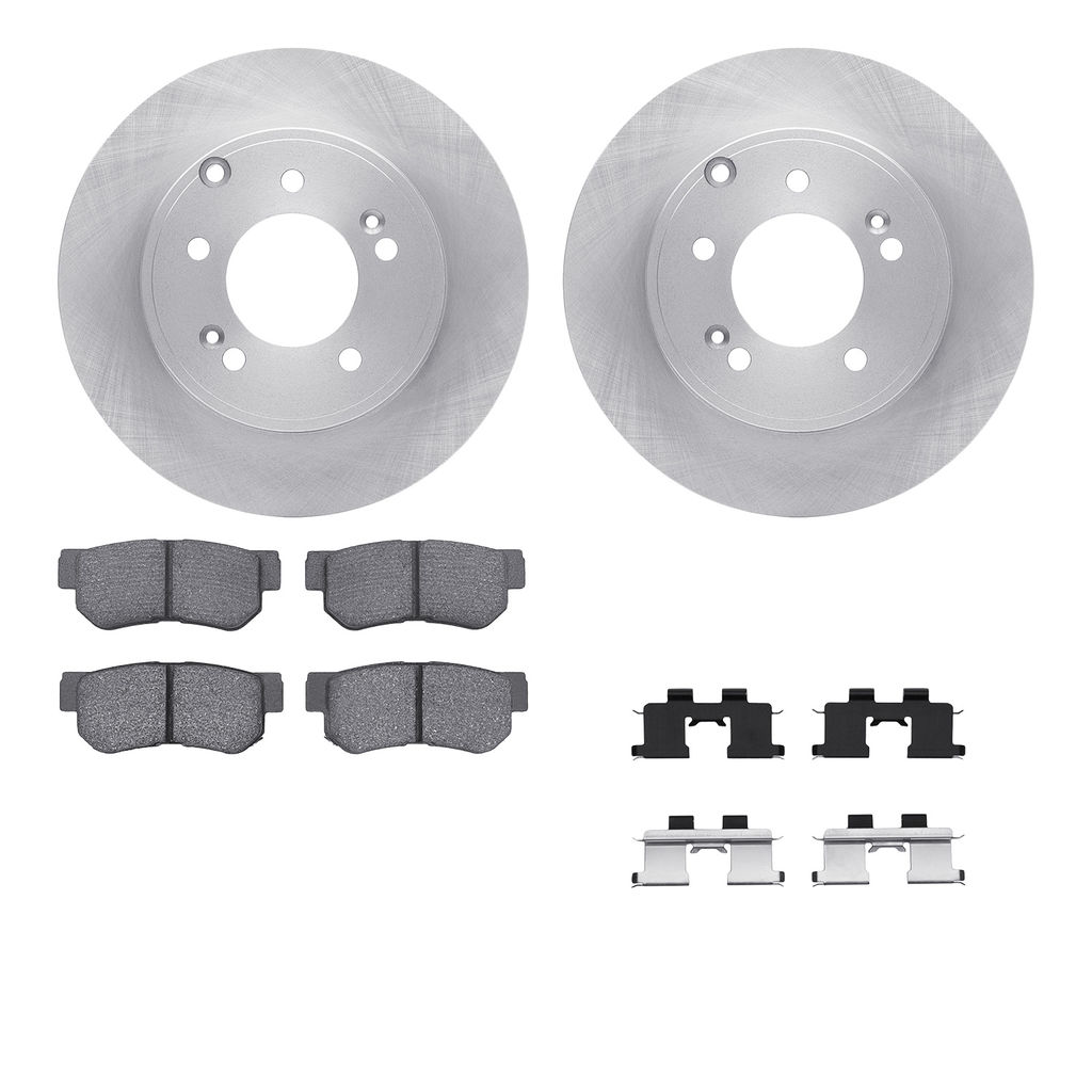 Dynamic Friction 6512-03256 - Brake Kit - Quickstop Rotors and 5000 Brake Pads With Hardware