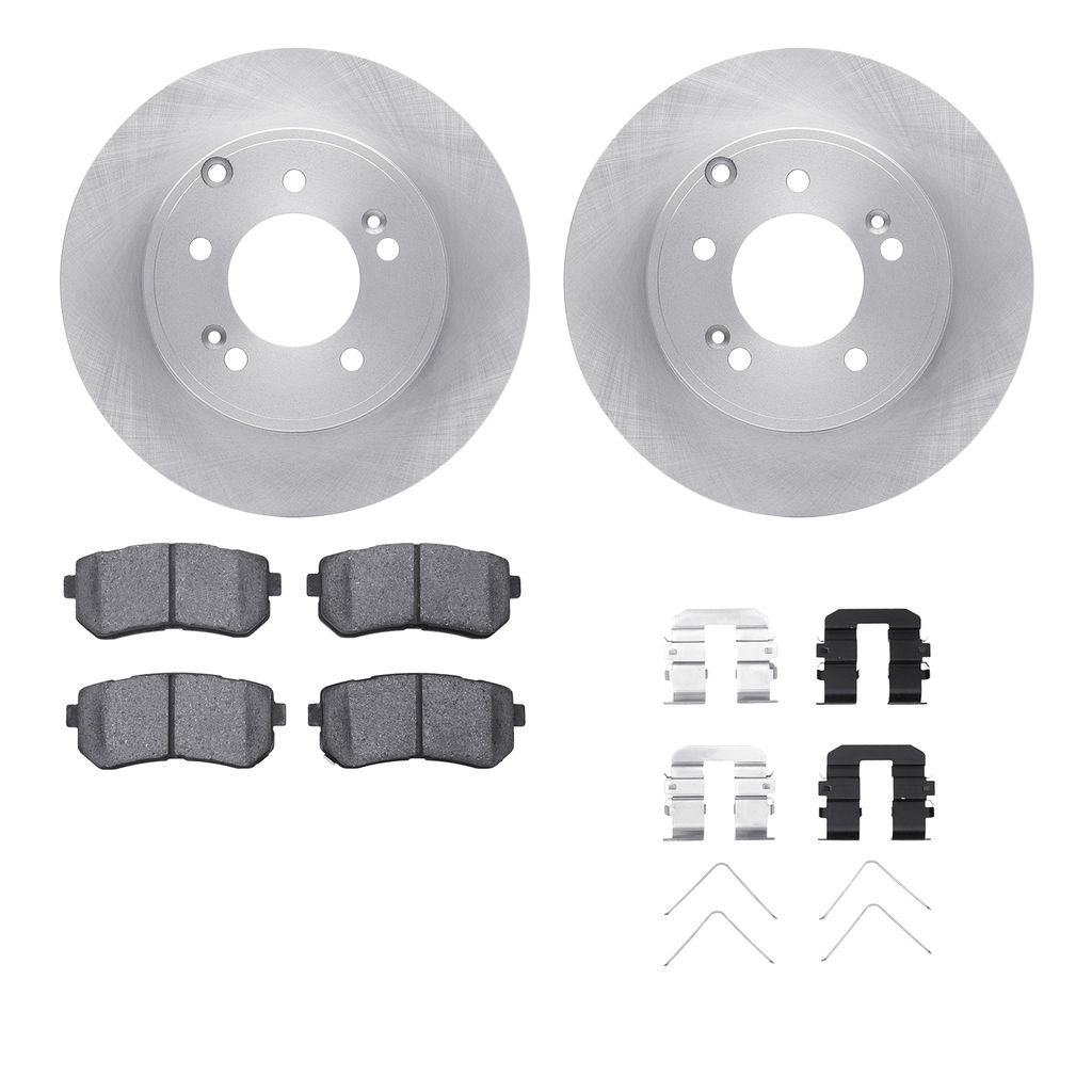 Dynamic Friction 6512-03260 - Brake Kit - Quickstop Rotors and 5000 Brake Pads With Hardware