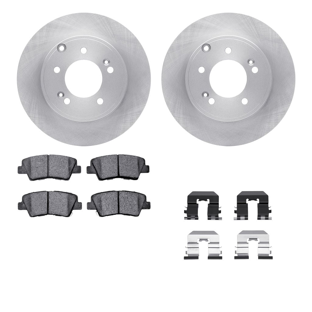 Dynamic Friction 6512-03261 - Brake Kit - Quickstop Rotors and 5000 Brake Pads With Hardware