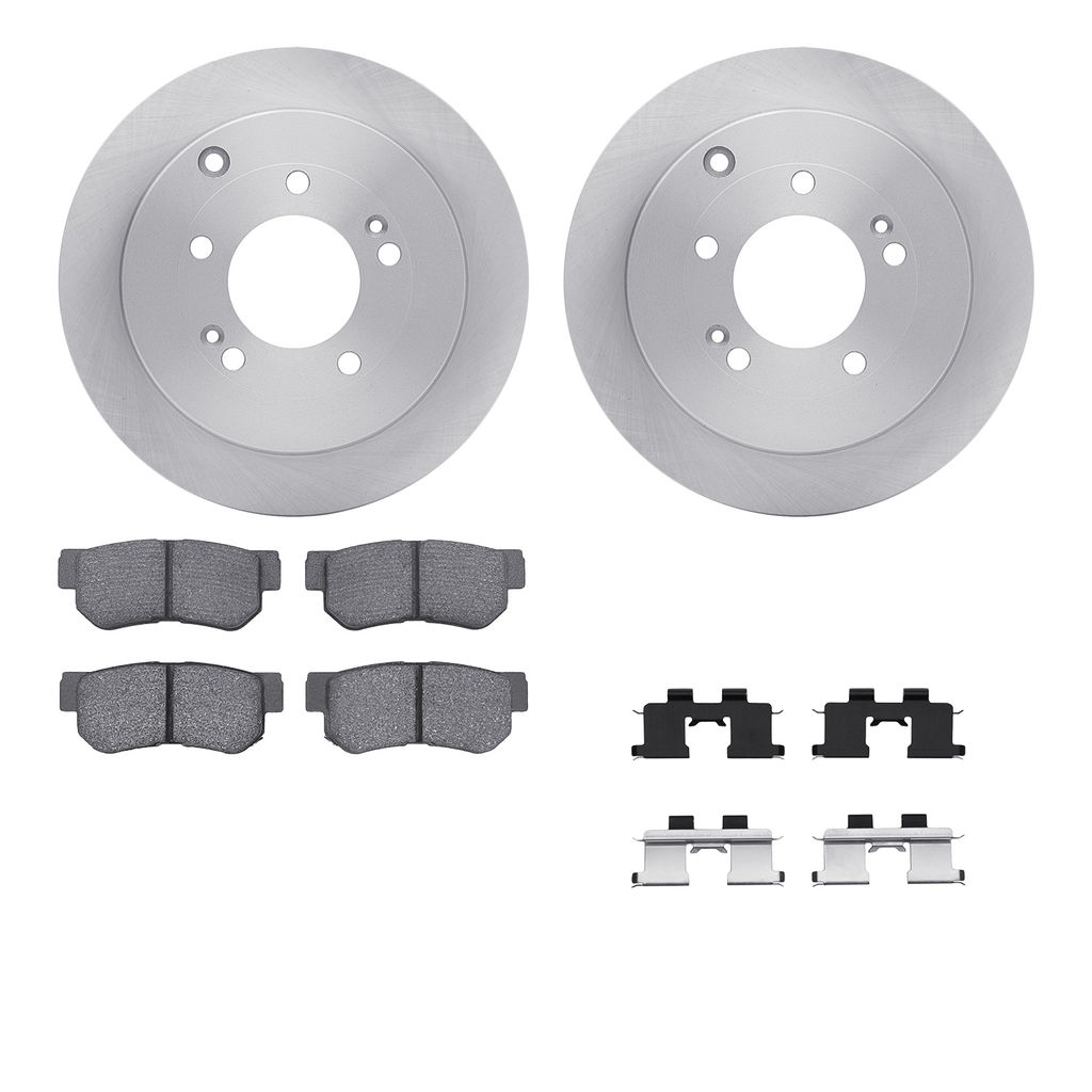 Dynamic Friction 6512-03266 - Brake Kit - Quickstop Rotors and 5000 Brake Pads With Hardware