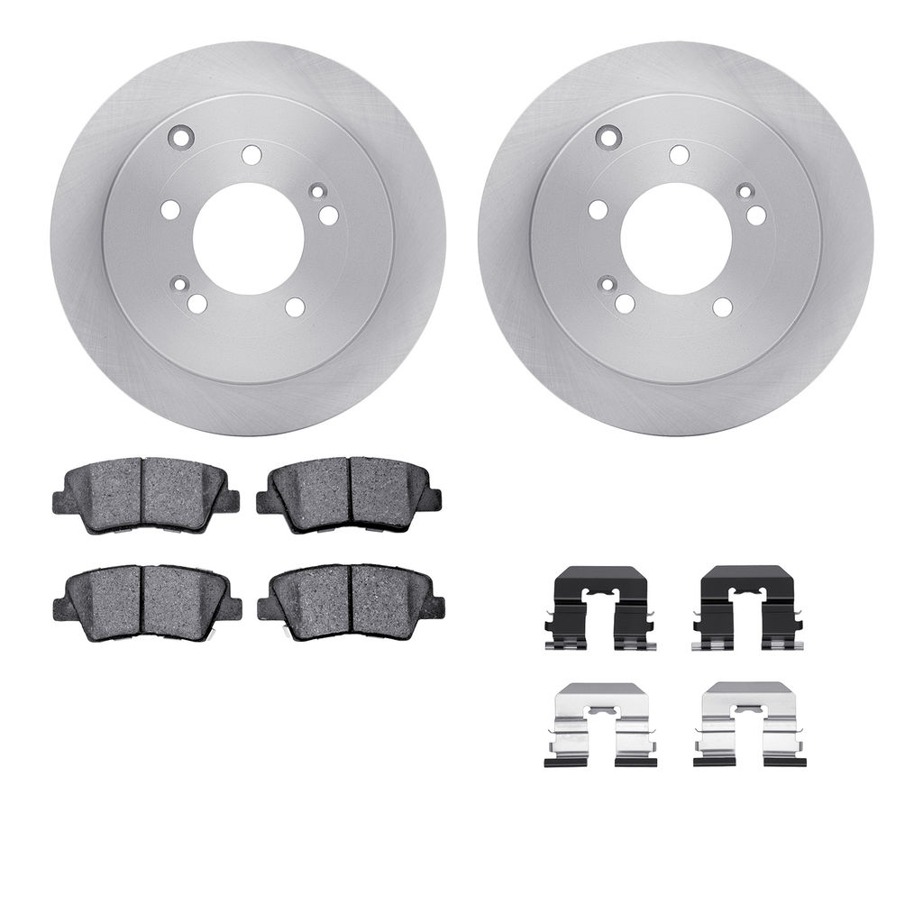 Dynamic Friction 6512-03267 - Brake Kit - Quickstop Rotors and 5000 Brake Pads With Hardware