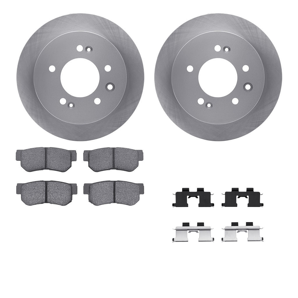 Dynamic Friction 6512-03275 - Brake Kit - Quickstop Rotors and 5000 Brake Pads With Hardware