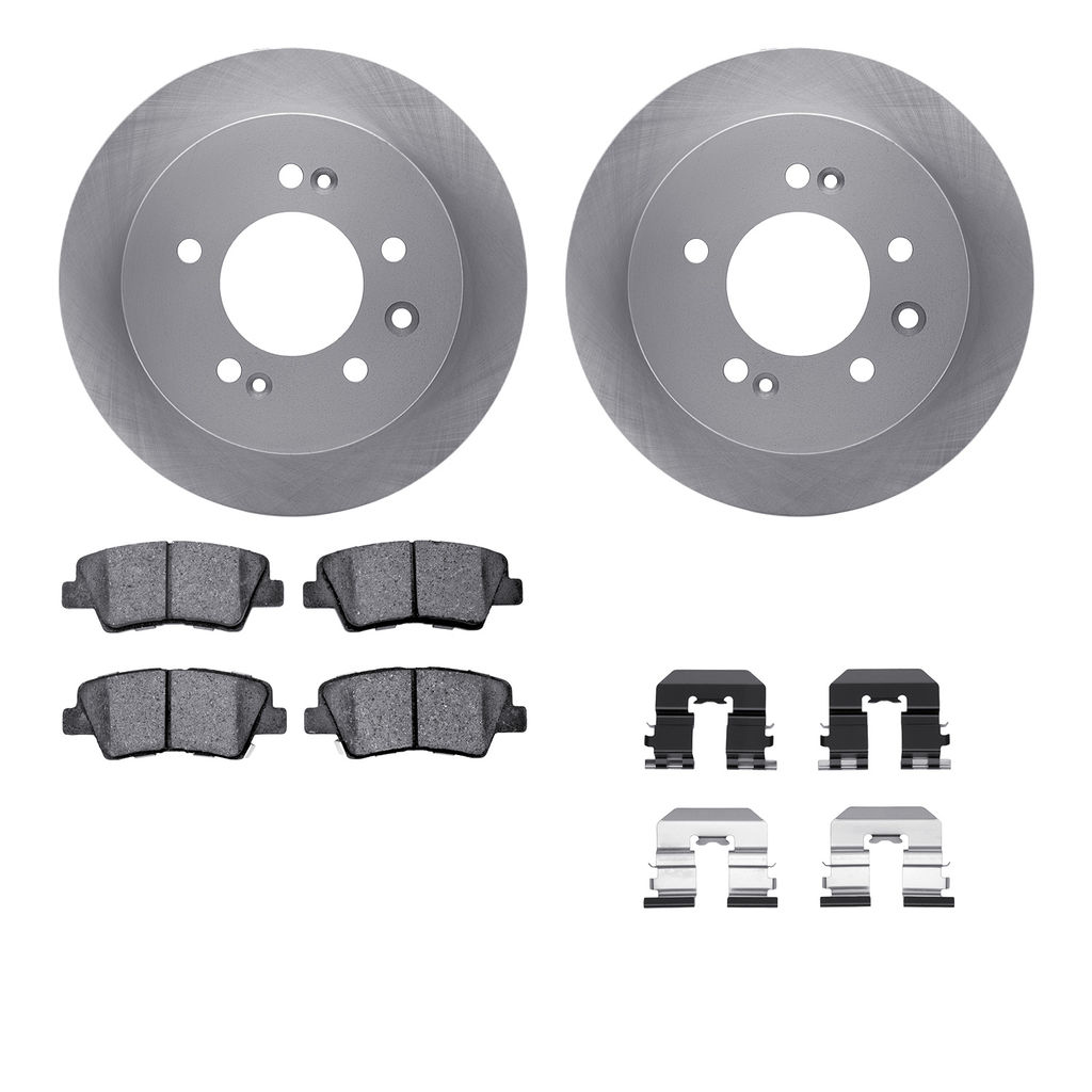 Dynamic Friction 6512-03276 - Brake Kit - Quickstop Rotors and 5000 Brake Pads With Hardware