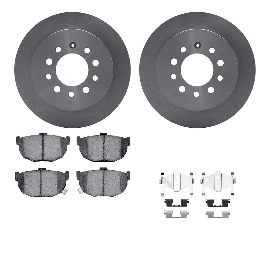 Dynamic Friction 6512-03279 - Brake Kit - Quickstop Rotors and 5000 Brake Pads With Hardware