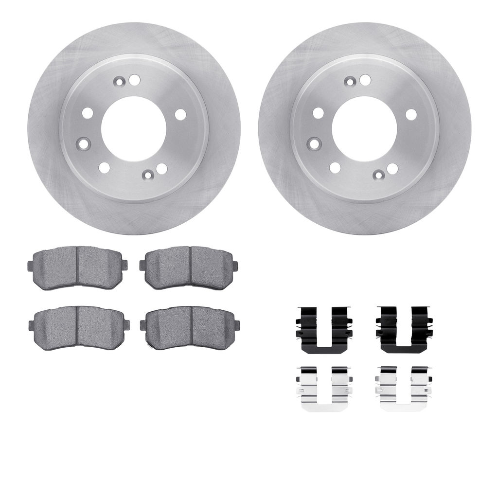 Dynamic Friction 6512-03288 - Brake Kit - Quickstop Rotors and 5000 Brake Pads With Hardware