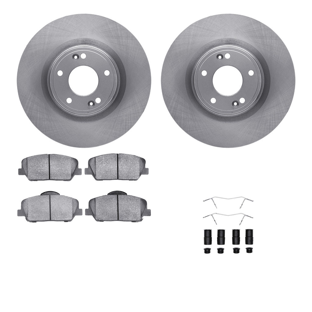 Dynamic Friction 6512-03306 - Brake Kit - Quickstop Rotors and 5000 Brake Pads With Hardware