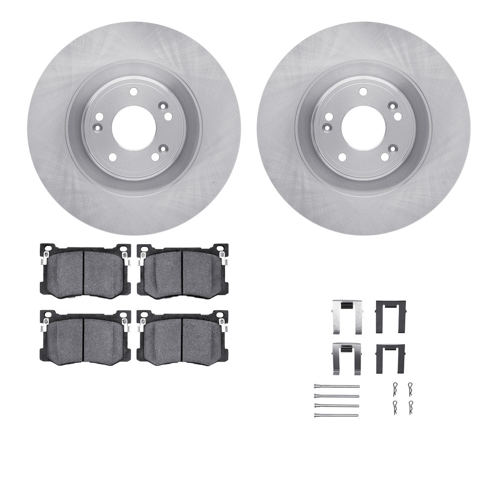Dynamic Friction 6512-03315 - Brake Kit - Quickstop Rotors and 5000 Brake Pads With Hardware