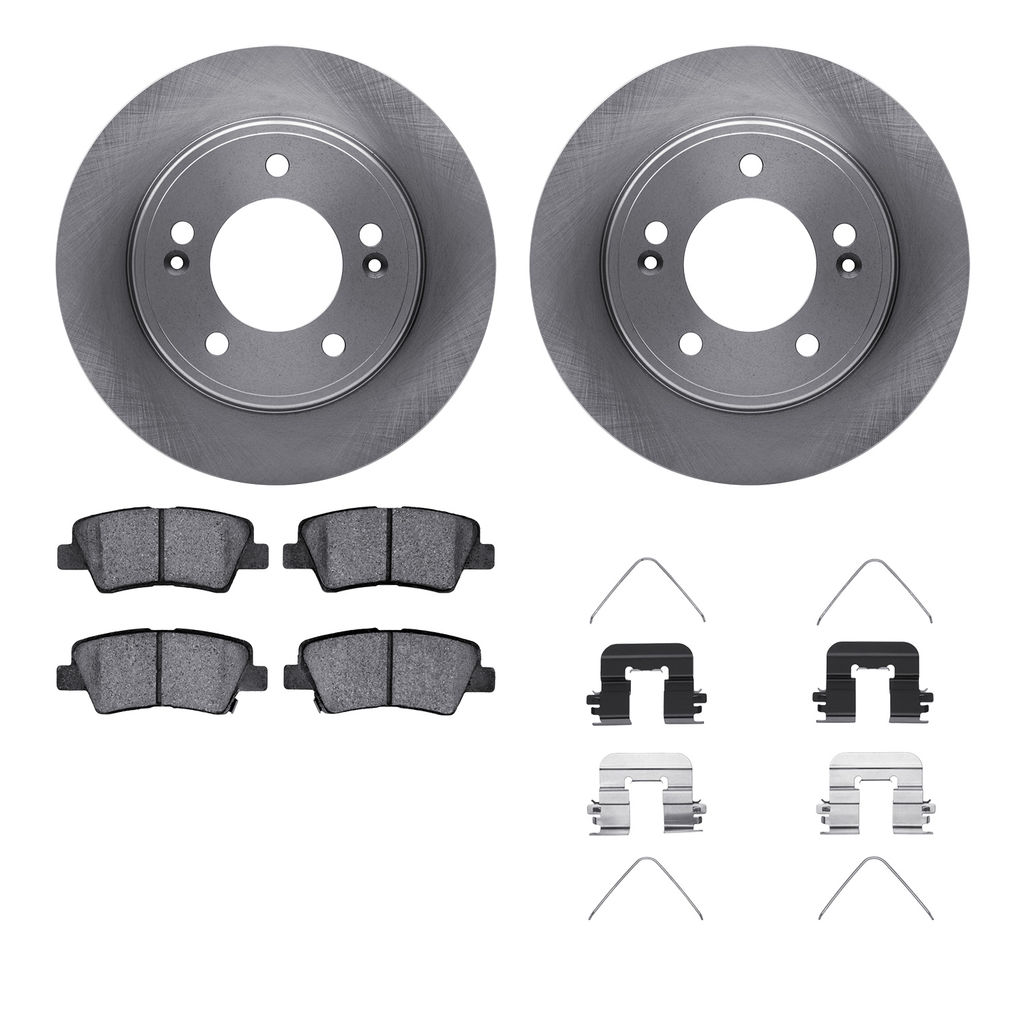 Dynamic Friction 6512-03323 - Brake Kit - Quickstop Rotors and 5000 Brake Pads With Hardware
