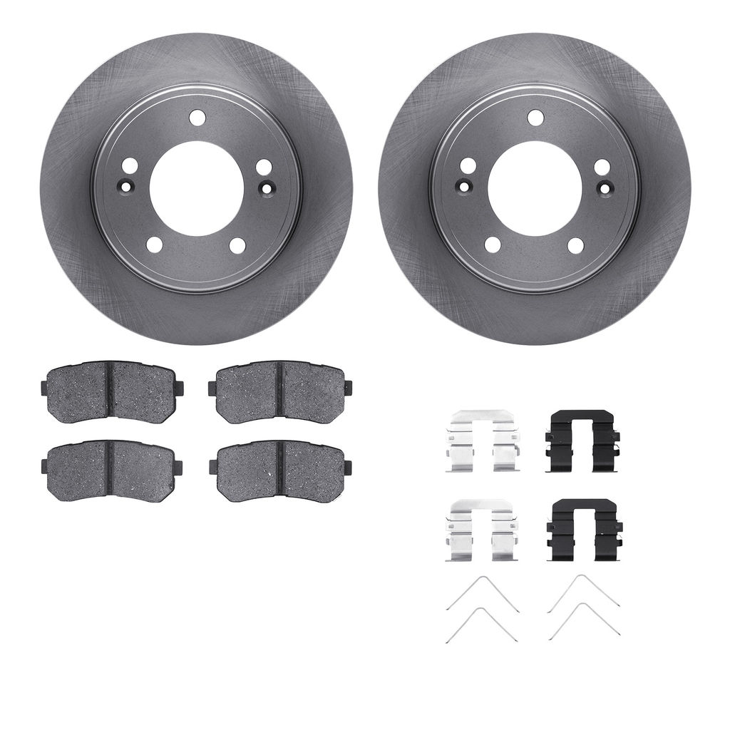 Dynamic Friction 6512-03324 - Brake Kit - Quickstop Rotors and 5000 Brake Pads With Hardware