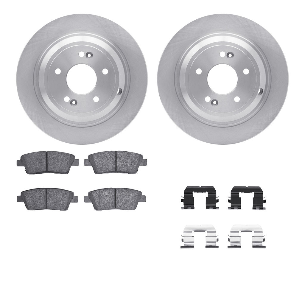 Dynamic Friction 6512-03349 - Brake Kit - Quickstop Rotors and 5000 Brake Pads With Hardware