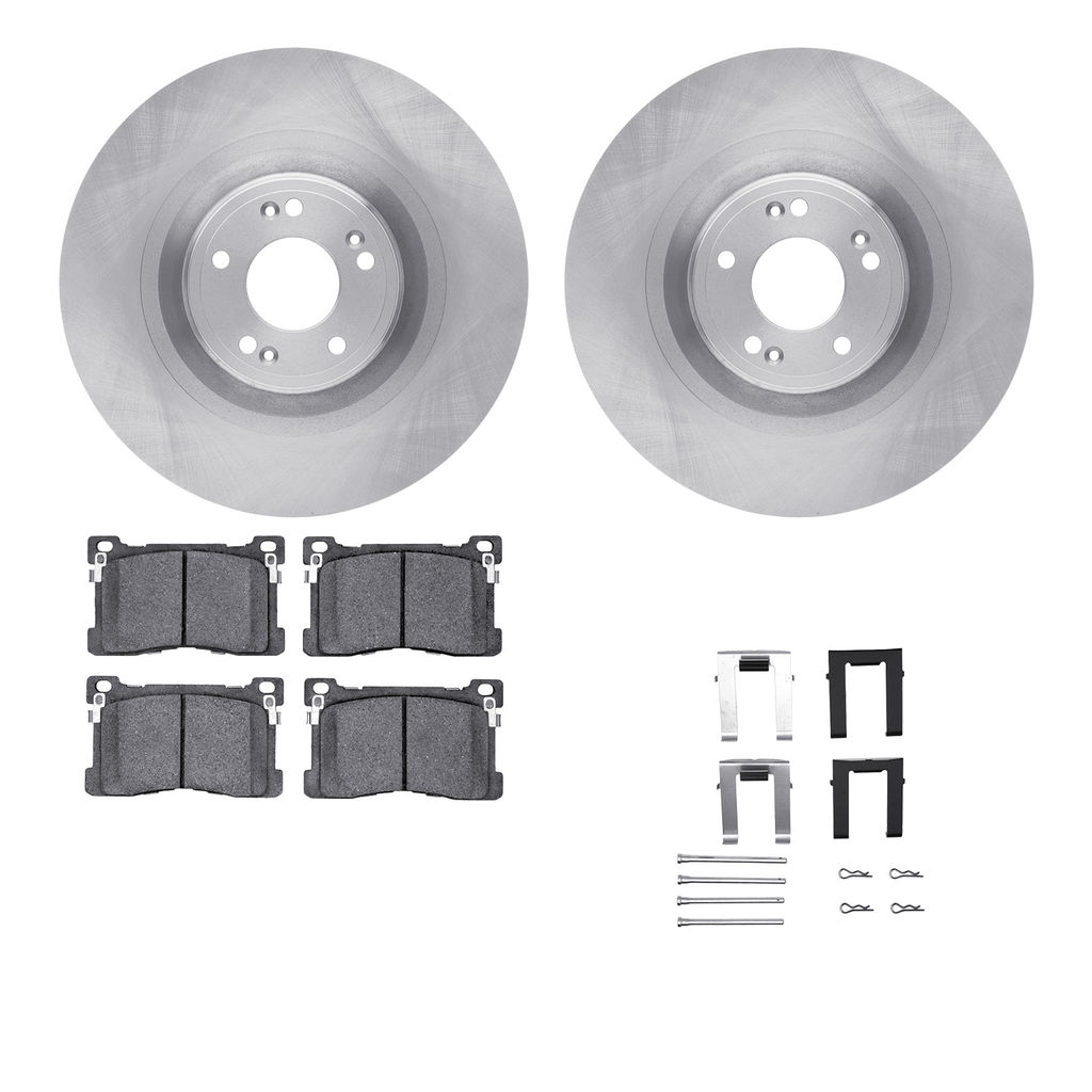 Dynamic Friction 6512-03356 - Brake Kit - Quickstop Rotors and 5000 Brake Pads With Hardware