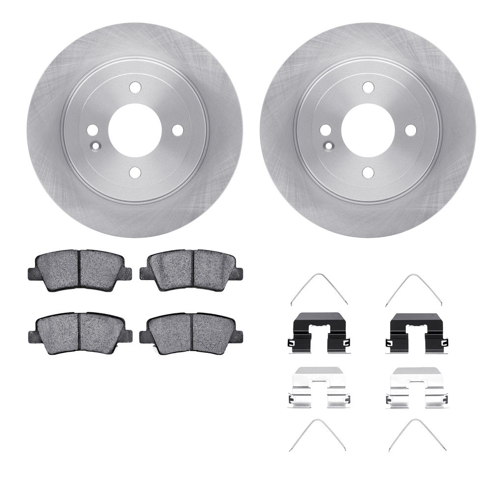 Dynamic Friction 6512-03363 - Brake Kit - Quickstop Rotors and 5000 Brake Pads With Hardware
