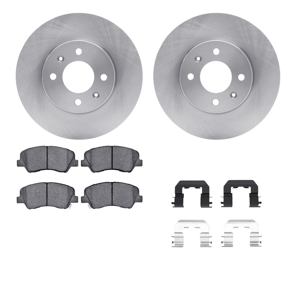 Dynamic Friction 6512-03366 - Brake Kit - Quickstop Rotors and 5000 Brake Pads With Hardware