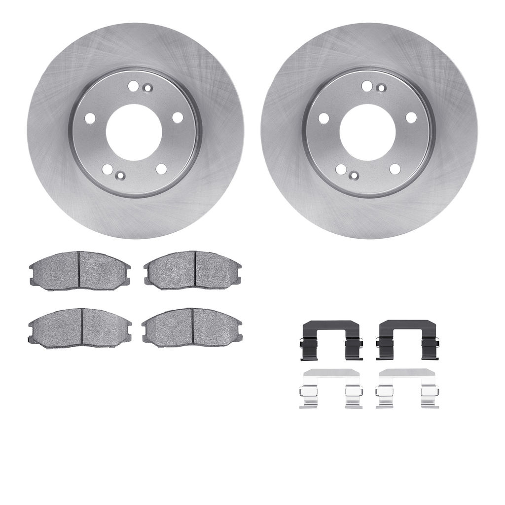 Dynamic Friction 6512-03369 - Brake Kit - Quickstop Rotors and 5000 Brake Pads With Hardware