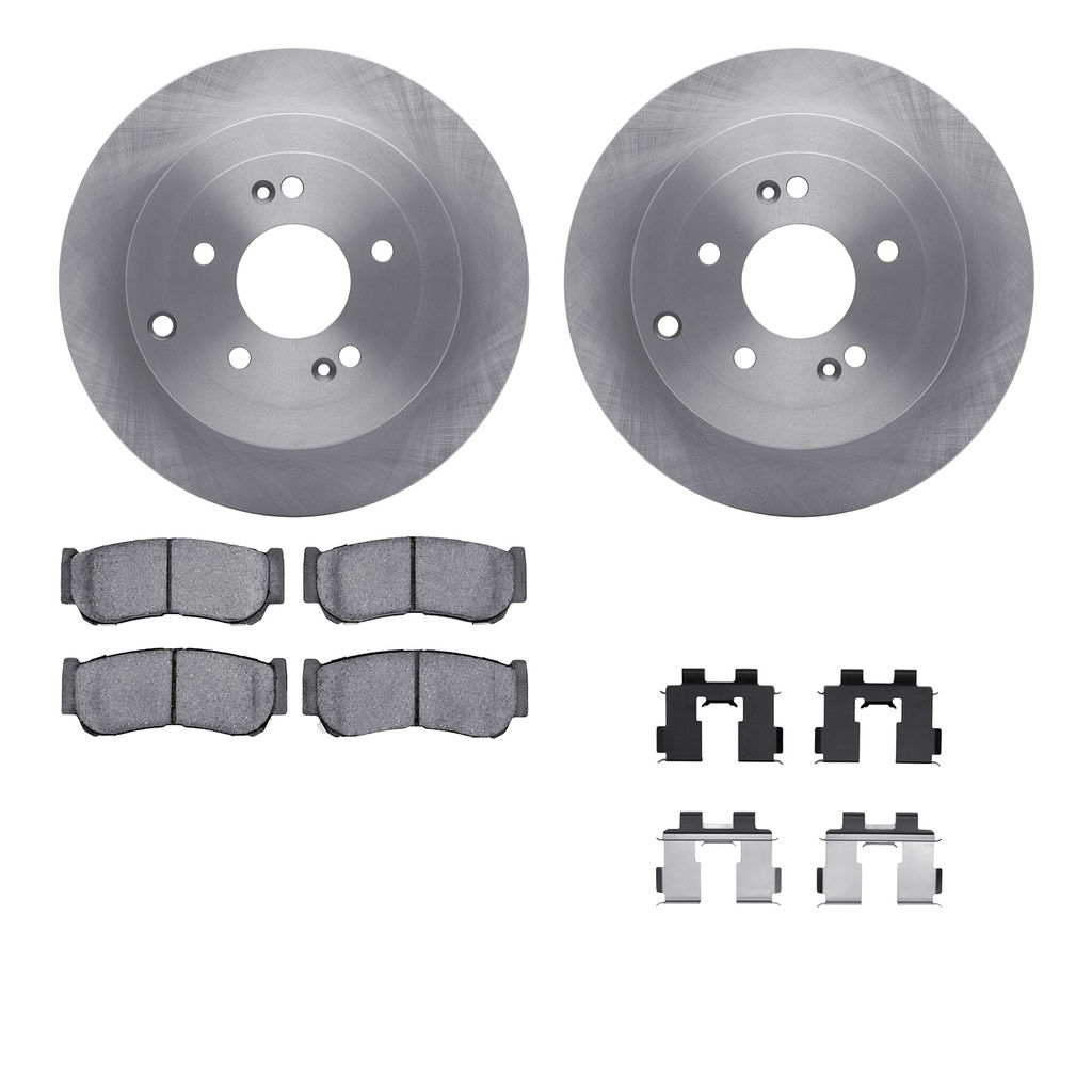 Dynamic Friction 6512-03384 - Brake Kit - Quickstop Rotors and 5000 Brake Pads With Hardware