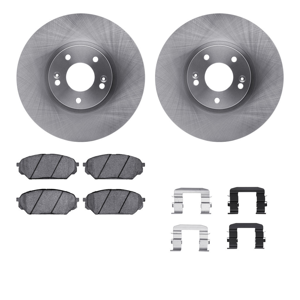 Dynamic Friction 6512-03387 - Brake Kit - Quickstop Rotors and 5000 Brake Pads With Hardware