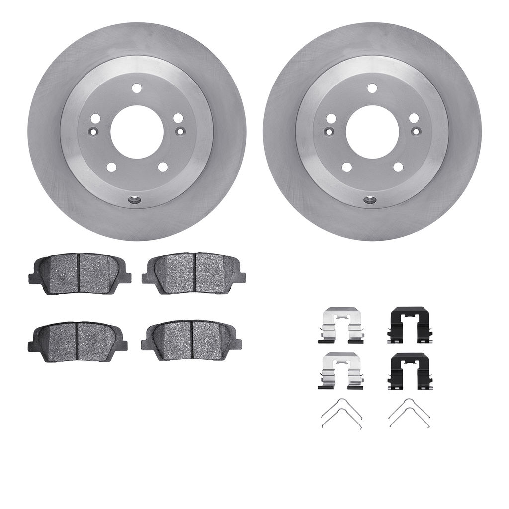 Dynamic Friction 6512-03399 - Brake Kit - Quickstop Rotors and 5000 Brake Pads With Hardware