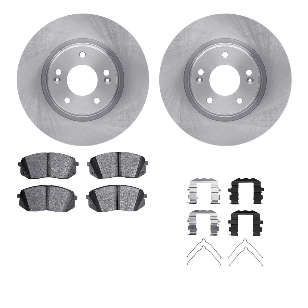 Dynamic Friction 6512-03427 - Brake Kit - Quickstop Rotors and 5000 Brake Pads With Hardware