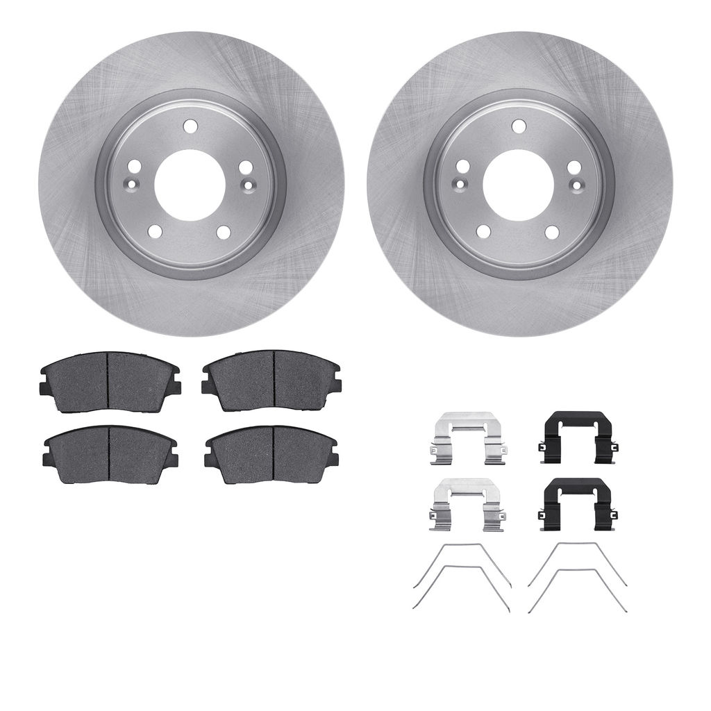 Dynamic Friction 6512-03428 - Brake Kit - Quickstop Rotors and 5000 Brake Pads With Hardware