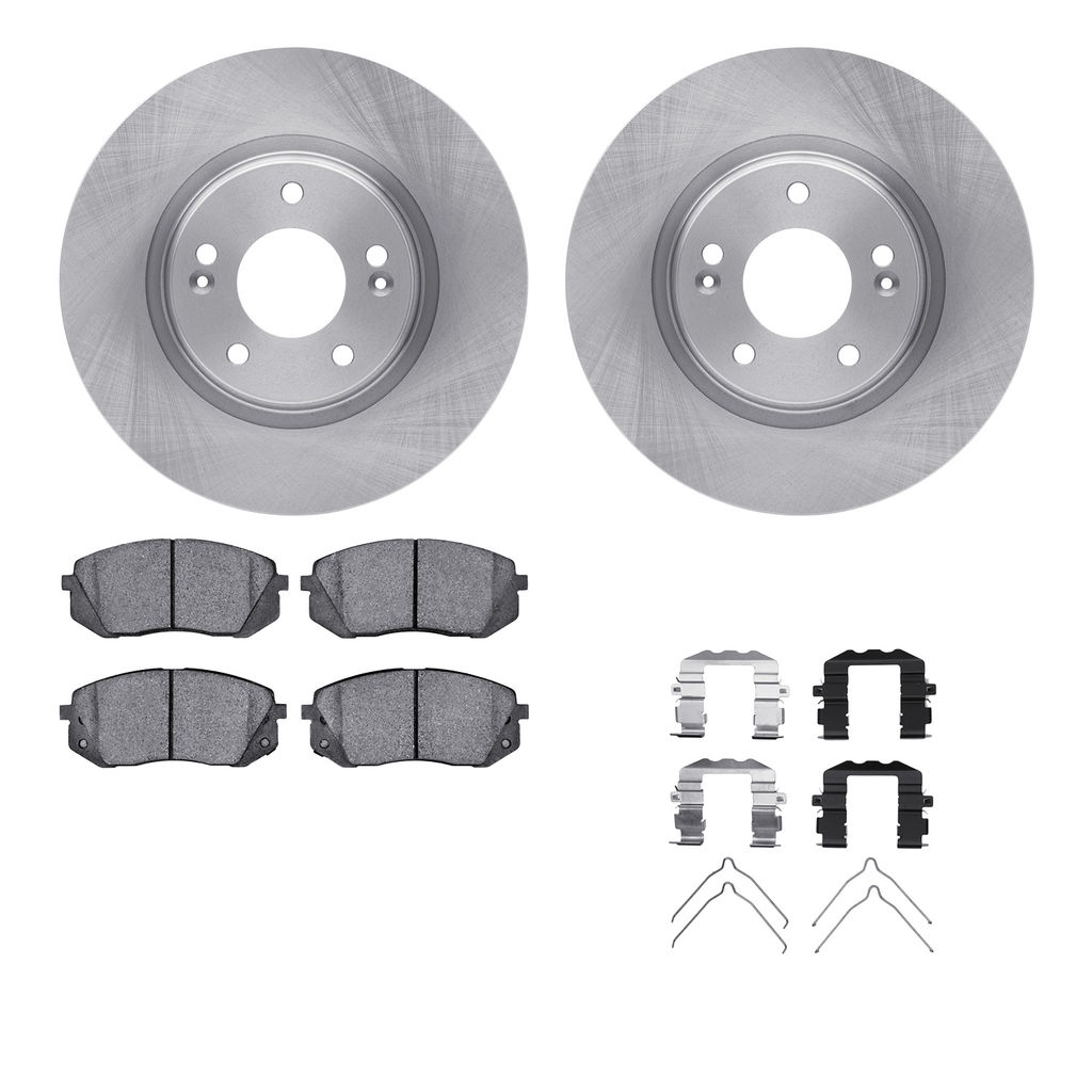 Dynamic Friction 6512-03429 - Brake Kit - Quickstop Rotors and 5000 Brake Pads With Hardware