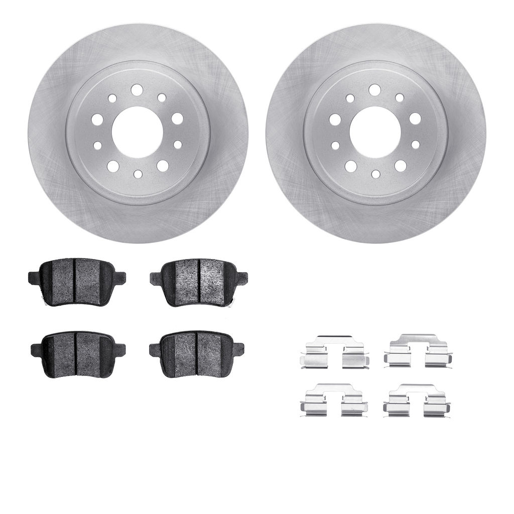 Dynamic Friction 6512-07024 - Brake Kit - Quickstop Rotors and 5000 Brake Pads With Hardware