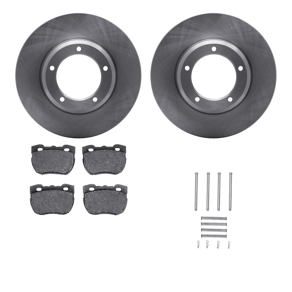 Dynamic Friction 6512-11035 - Brake Kit - Quickstop Rotors and 5000 Brake Pads With Hardware