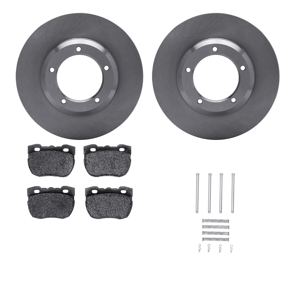 Dynamic Friction 6512-11042 - Brake Kit - Quickstop Rotors and 5000 Brake Pads With Hardware