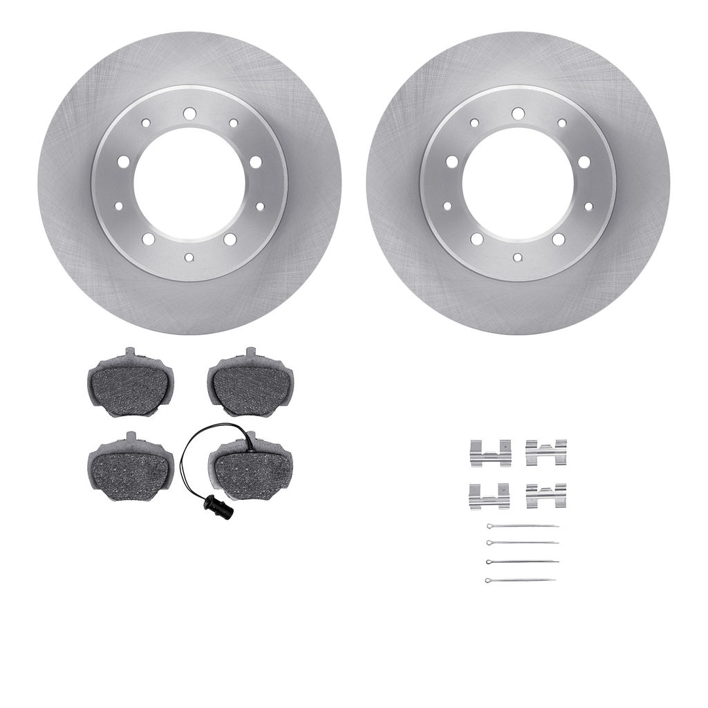 Dynamic Friction 6512-11048 - Brake Kit - Quickstop Rotors and 5000 Brake Pads With Hardware