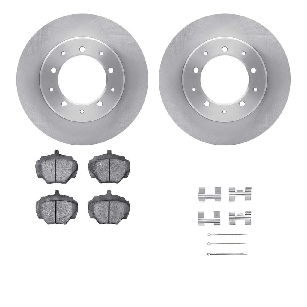 Dynamic Friction 6512-11049 - Brake Kit - Quickstop Rotors and 5000 Brake Pads With Hardware