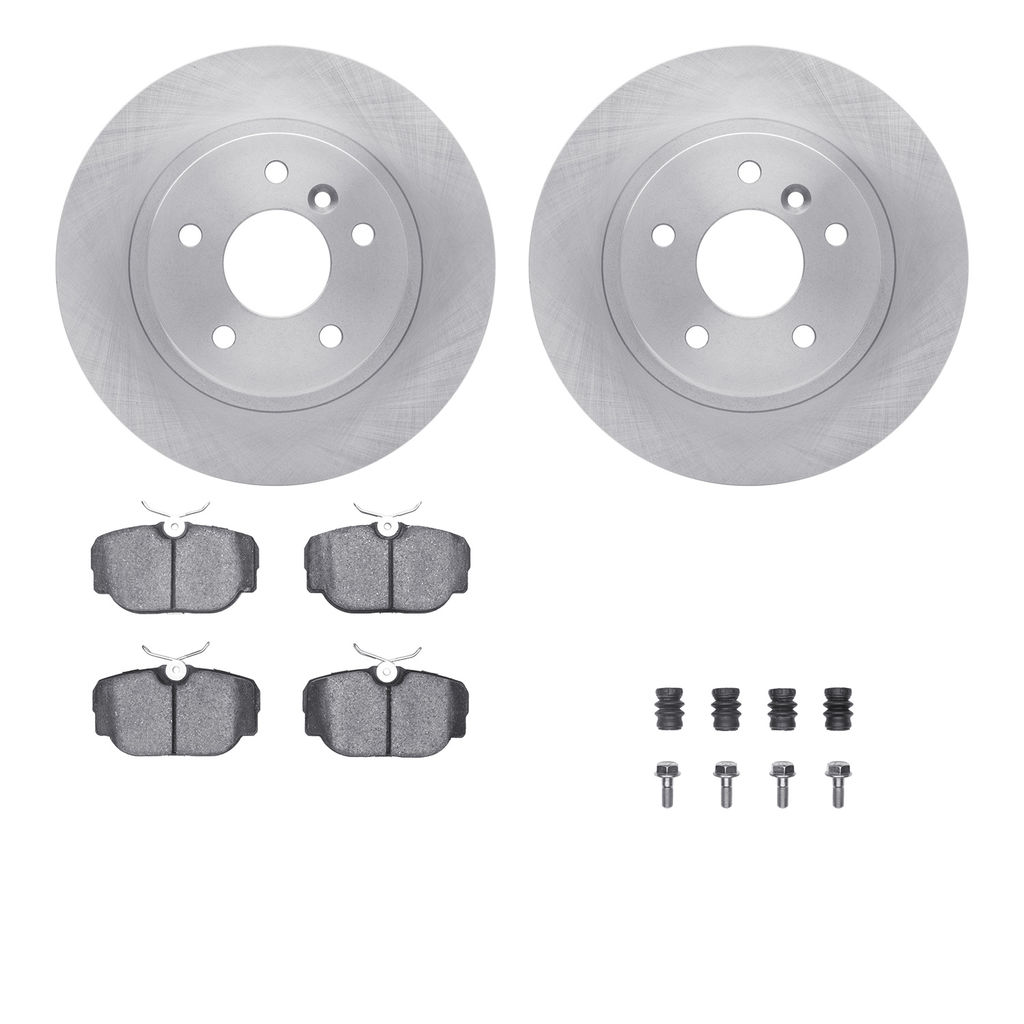 Dynamic Friction 6512-11057 - Brake Kit - Quickstop Rotors and 5000 Brake Pads With Hardware