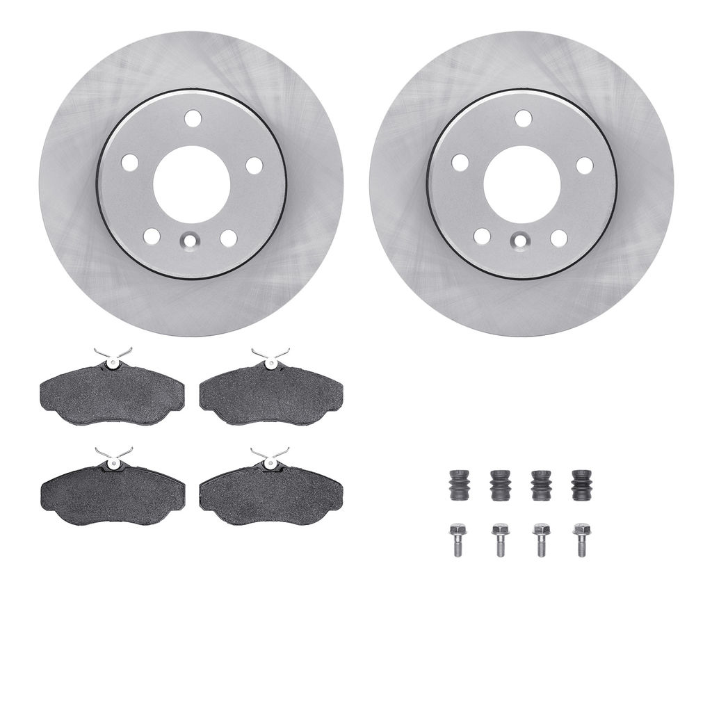 Dynamic Friction 6512-11063 - Brake Kit - Quickstop Rotors and 5000 Brake Pads With Hardware