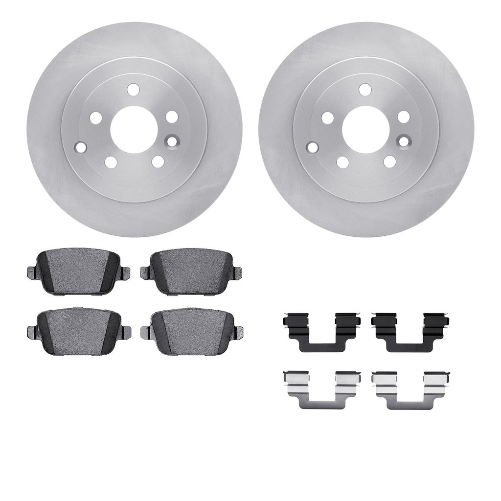 Dynamic Friction 6512-11113 - Brake Kit - Quickstop Rotors and 5000 Brake Pads With Hardware